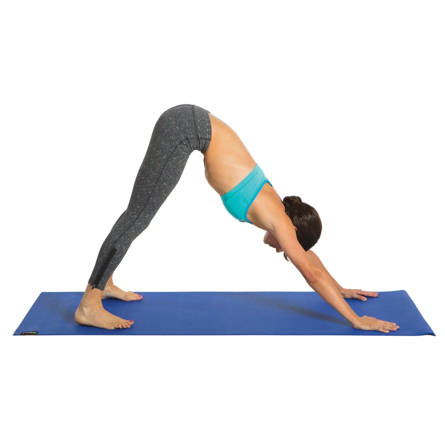 GF-YOGA Yoga Mat with Yoga Position Poster & GF-YB-GY Yoga Block
